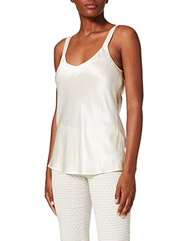 Palmers Damen Shirt aus Seide Silky Nights Schlafanzugoberteil, Elfenbein (Pearl 224), (Herstellergröße: (36-38)) im Sale
